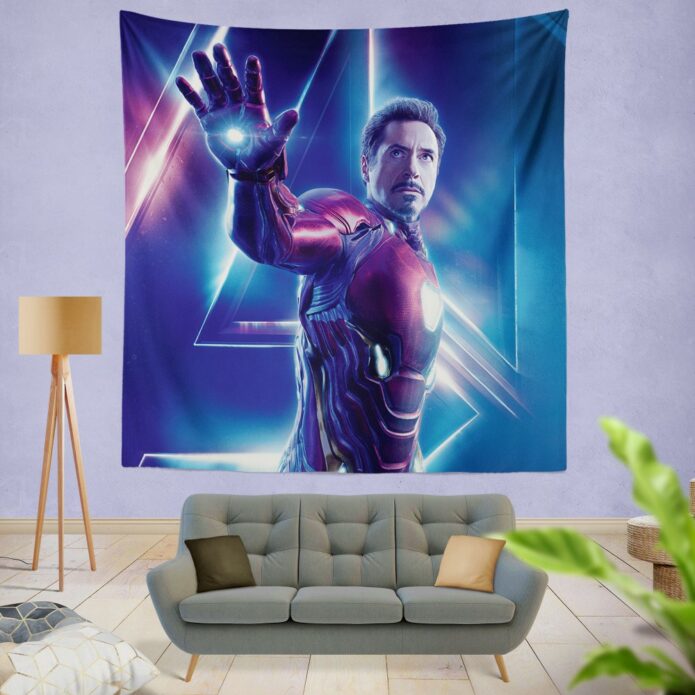Iron Man Robert Downey Jr Tony Stark Wall Hanging Tapestry