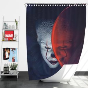 It Movie Clown Bill Skarsgard Shower Curtain