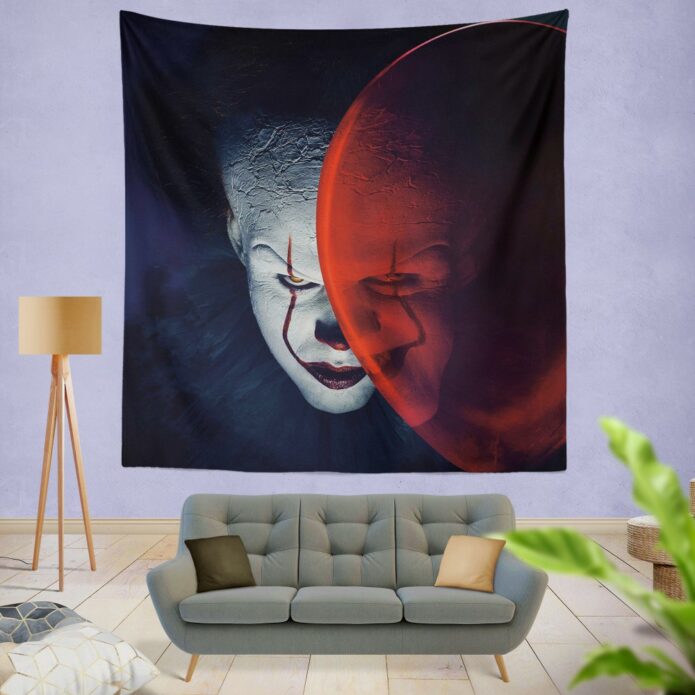 It Movie Clown Bill Skarsgard Wall Hanging Tapestry