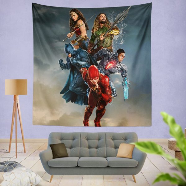 Justice League Movie Teen Bedroom Wall Hanging Tapestry
