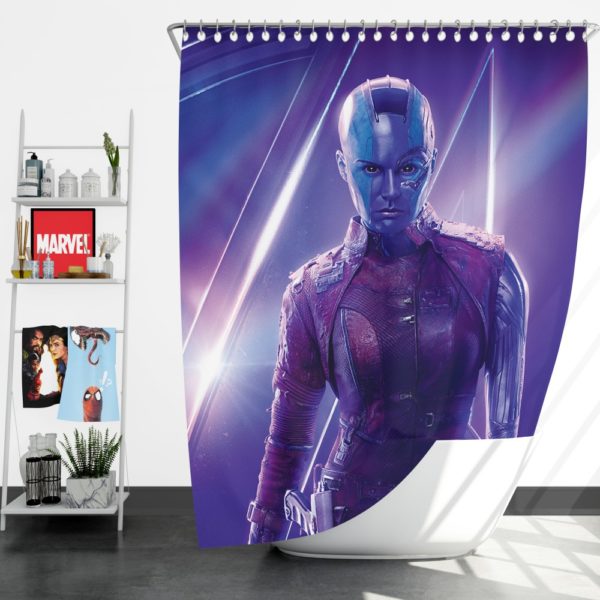 Karen Gillan Nebula Avengers Shower Curtain