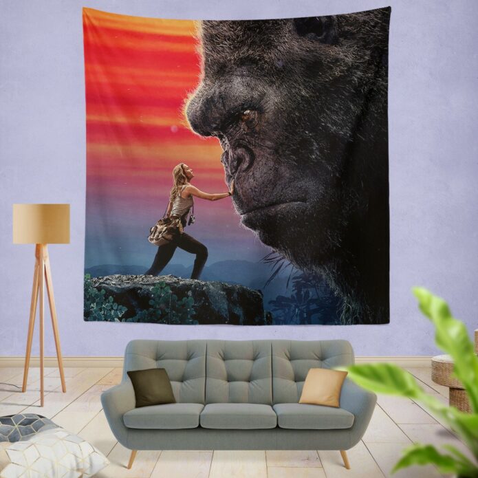 Kong Skull Island Brie Larson Wall Hanging Tapestry