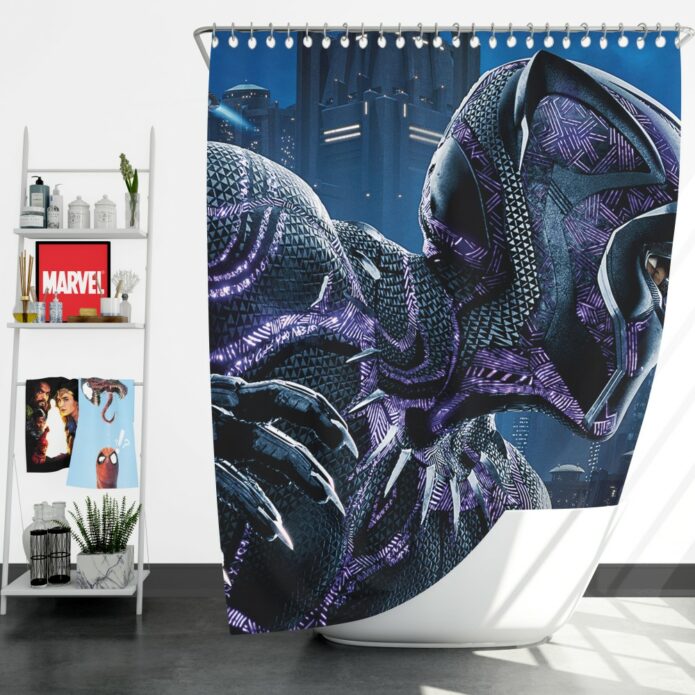 Marvel Black Panther Movie Shower Curtain