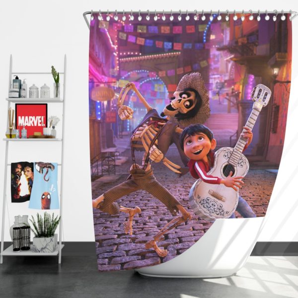 Miguel Rivera Hector Coco Disney Pixar Shower Curtain