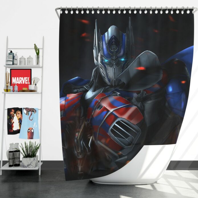 Optimus Prime Artwork Transformers Movie Shower Curtain