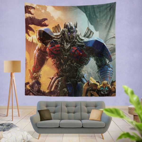 Optimus Prime Transformers the Last Knight Wall Hanging Tapestry