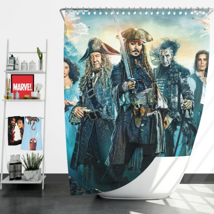 Pirates of the Caribbean Dead Men Shower Curtain