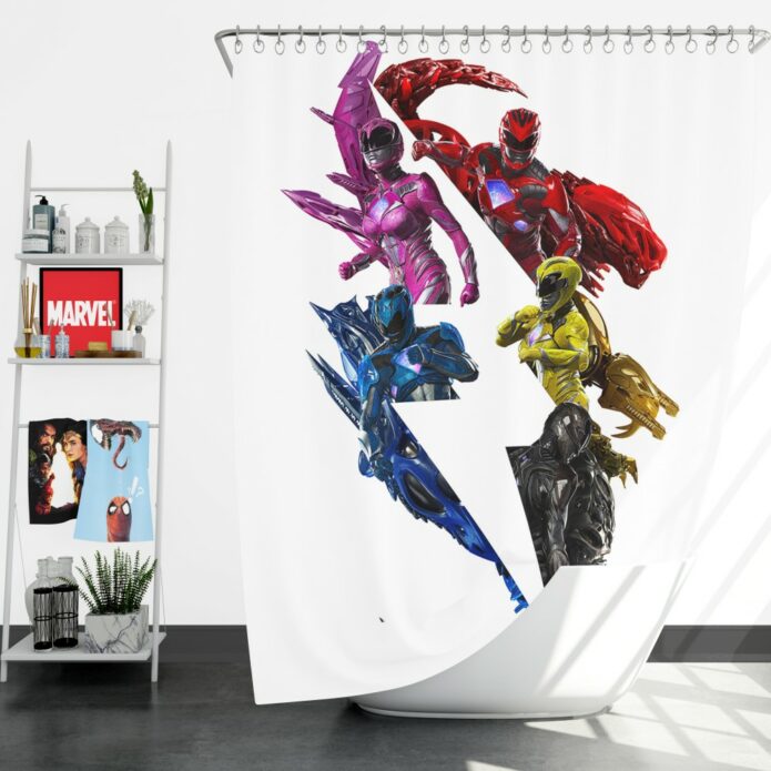 Power Rangers 5 Movie Shower Curtain