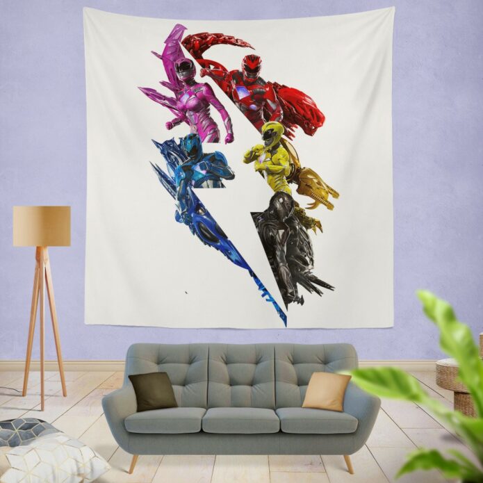 Power Rangers 5 Movie Wall Hanging Tapestry