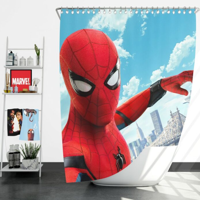 Spider Man Home Coming Shower Curtain