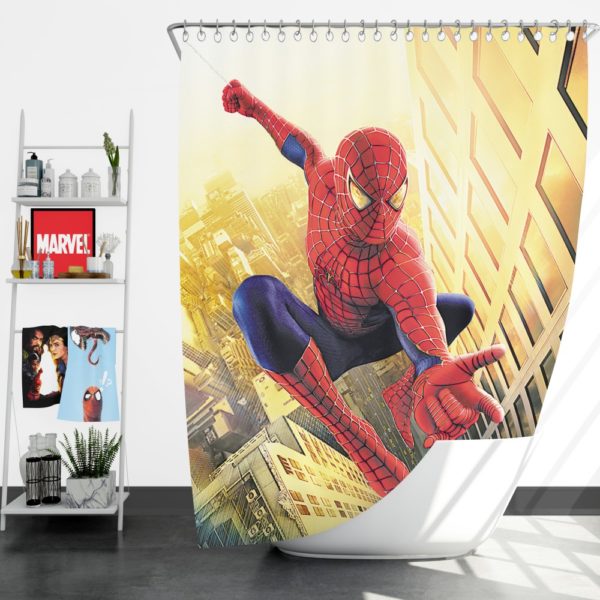 Spider Man Marvel Comics Avengers Shower Curtain