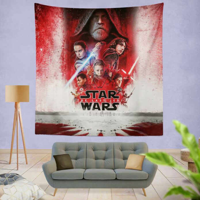 Star Wars The Last Jedi Movie Themed Wall Hanging Tapestry
