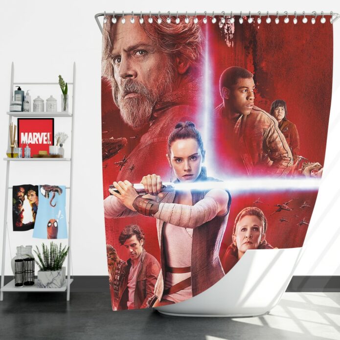 Star Wars The Last Jedi Shower Curtain