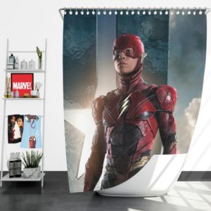 The Flash Justice League Shower Curtain