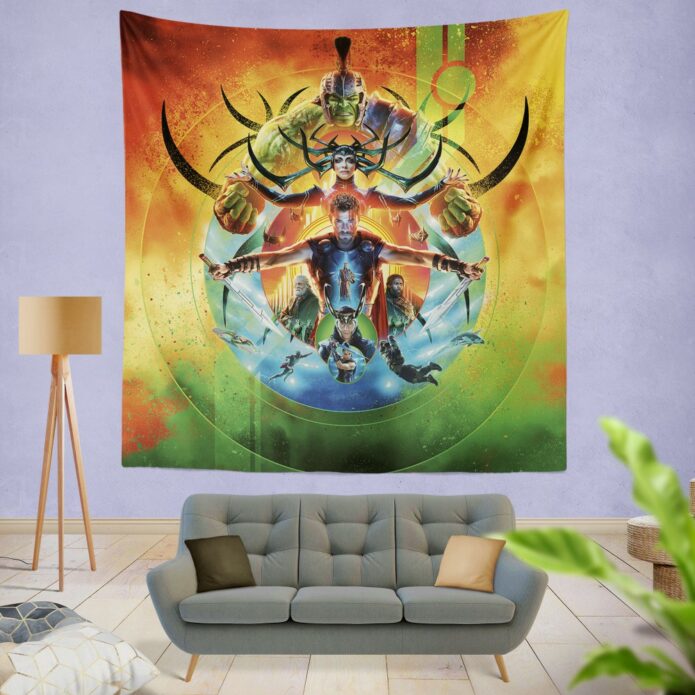 Thor Ragnarok Marvel Cinematic Universe's Wall Hanging Tapestry