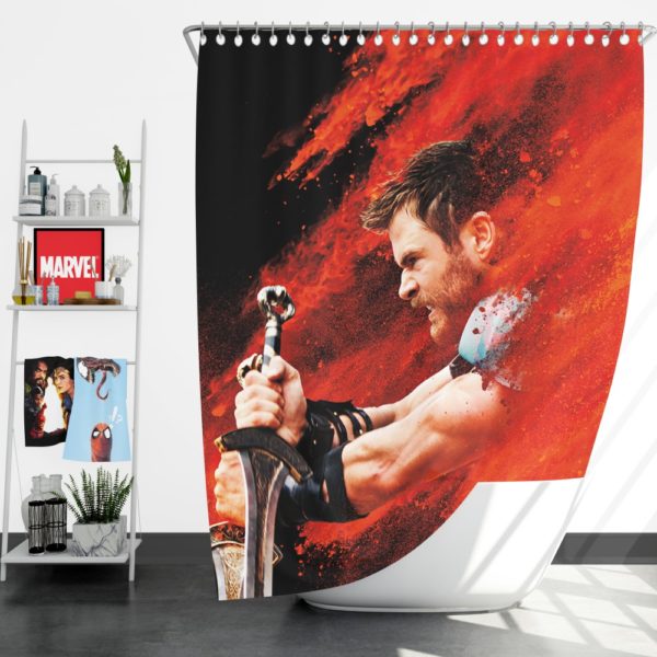 Thor Ragnarok Thor Chris Hemsworth Shower Curtain