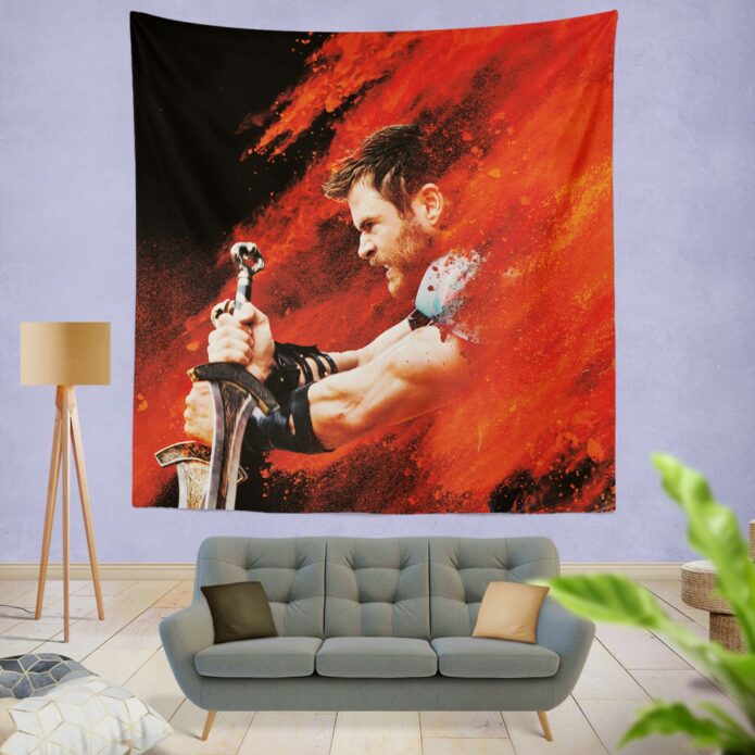 Thor Ragnarok Thor Chris Hemsworth Wall Hanging Tapestry