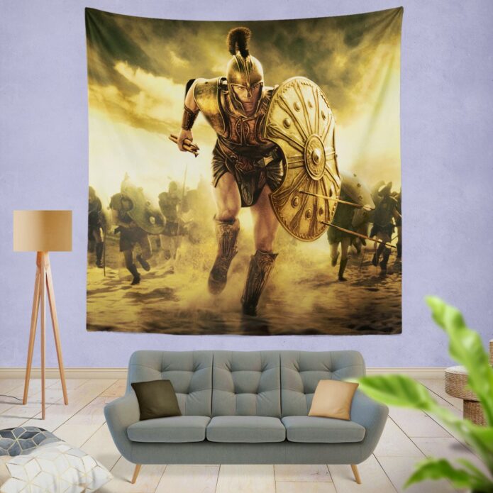 Troy Achilles Brad Pitt Adventure Wall Hanging Tapestry