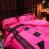 Victorias Secret Pink Embroidery Egyptian Cotton Bedding Set Model 2 1