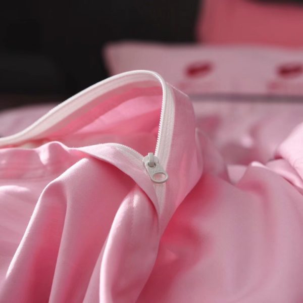 Victorias Secret Pink Embroidery Egyptian Cotton Bedding Set Model 4 5