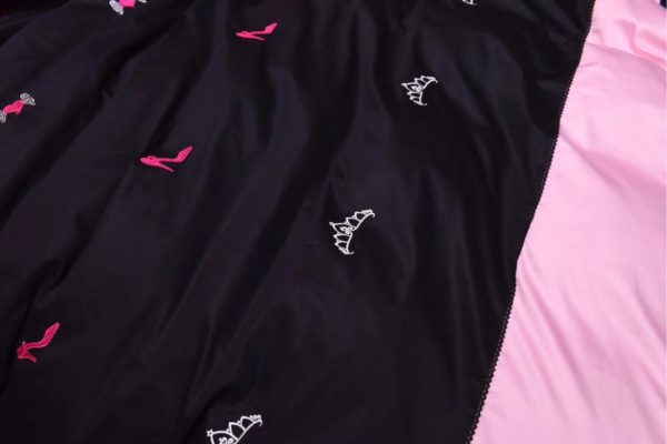 Victorias Secret Pink Embroidery Egyptian Cotton Bedding Set Model 5 6