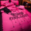 Victorias Secret Pink Embroidery Egyptian Cotton Bedding Set Model 6 4