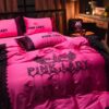Victorias Secret Pink Embroidery Egyptian Cotton Bedding Set Model 6 8