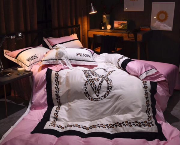 Victorias Secret Pink Embroidery Egyptian Cotton Bedding Set Model 7 5