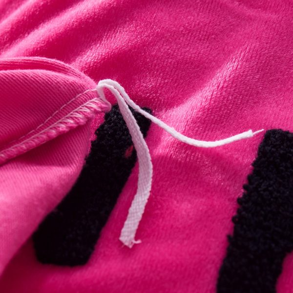 Victorias Secret Pink Embroidery Flannel Bedding Set Model 4 1