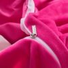 Victorias Secret Pink Embroidery Flannel Bedding Set Model 4 12