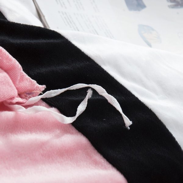 Victorias Secret Pink Embroidery Flannel Bedding Set Model 6 1