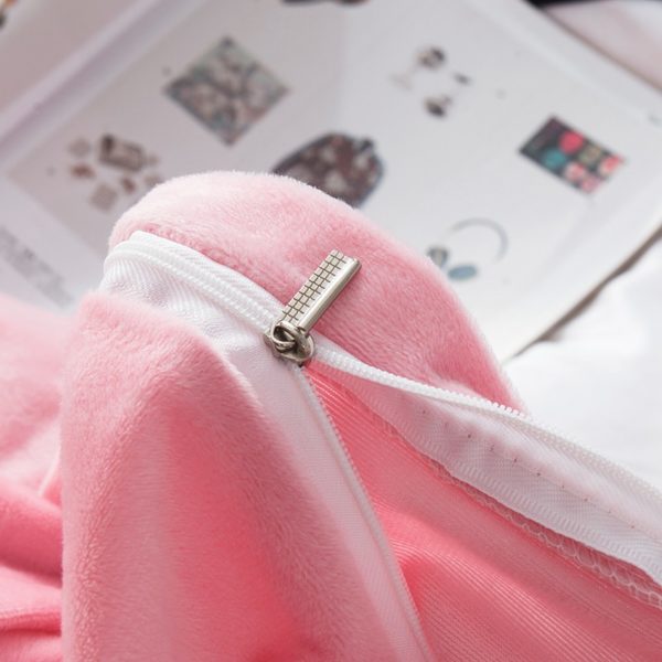 Victorias Secret Pink Embroidery Flannel Bedding Set Model 6 12