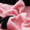 Victorias Secret Pink Embroidery Flannel Bedding Set Model 6 14