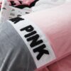 Victorias Secret Pink Embroidery Flannel Bedding Set Model 6 15