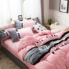 Victorias Secret Pink Embroidery Flannel Bedding Set Model 6 8