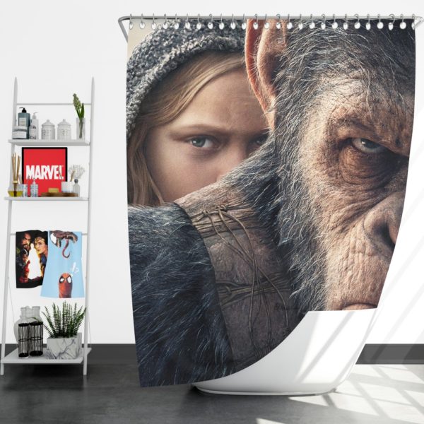 War For The Planet Of The Apes Shower Curtain