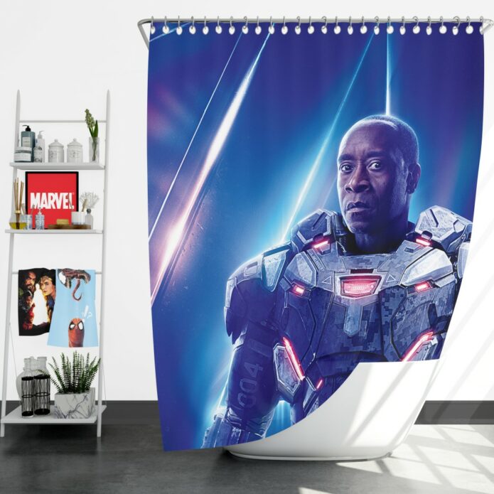 War Machine Don Cheadle James Rhodes Shower Curtain