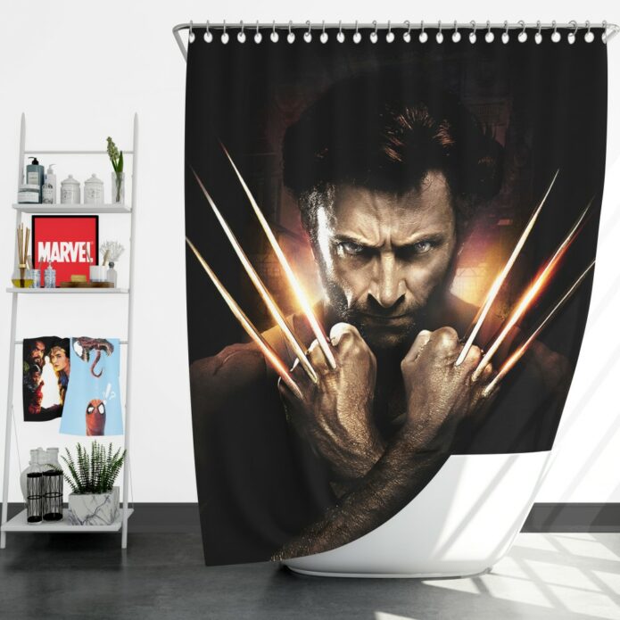 Wolwerine Hugh Jackman Shower Curtain