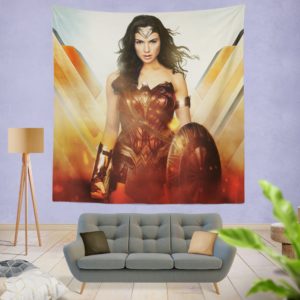 Wonder Woman Rise of the Warrior Movie Wall Hanging Tapestry