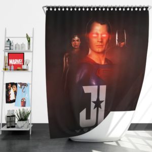 Wonder Woman Superman Batman Shower Curtain