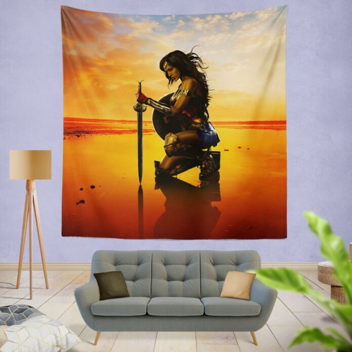 Wonder Women Gal Gadot Wall Hanging Tapestry