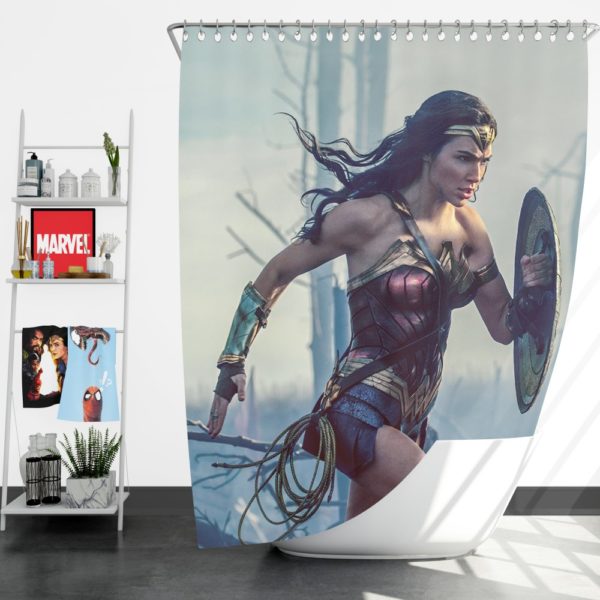 Wonder Women Girls Super Heroine Shower Curtain