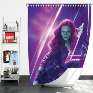 Zoe Saldana Gamora Avengers Infinity War Shower Curtain