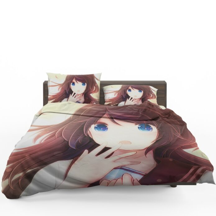 Anime Girl Blue Eyes Bedding Set 1