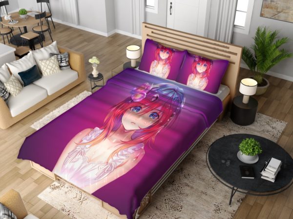Anime Girl Feeling Desire Bedding Set 4