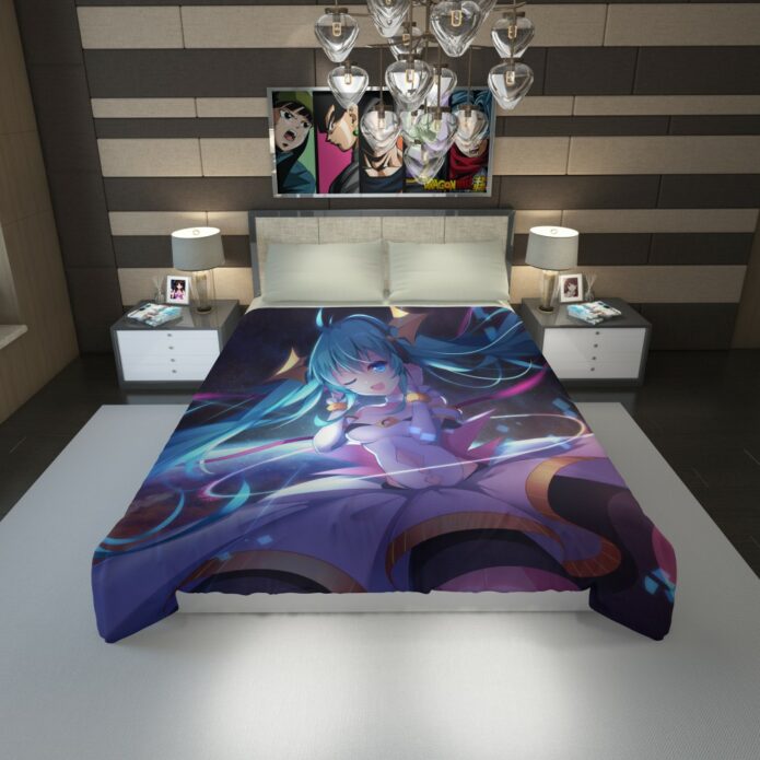 Anime Girl Hatsune Miku Duvet Cover