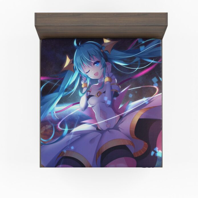 Anime Girl Hatsune Miku Fitted Sheet