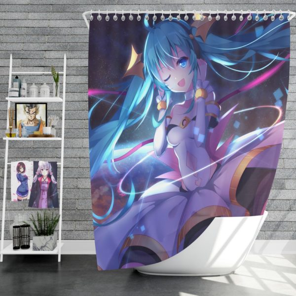 Anime Girl Hatsune Miku Shower Curtain
