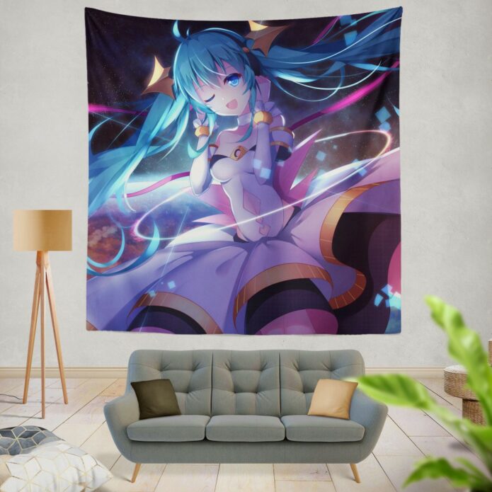 Anime Girl Hatsune Miku Wall Hanging Tapestry