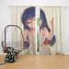 Anime Girl Japanes Cartoon Bedroom Window Curtain